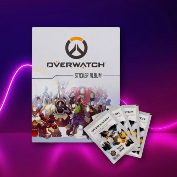 Overwatch Sticker Book Starter Pack Album Including 4 Sticker Packs
