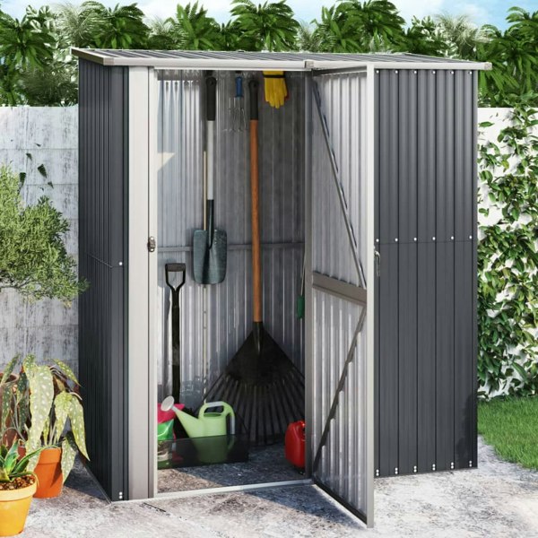 Berkfield Garden Shed Anthracite 180.5x97x209.5 cm Galvanised Steel