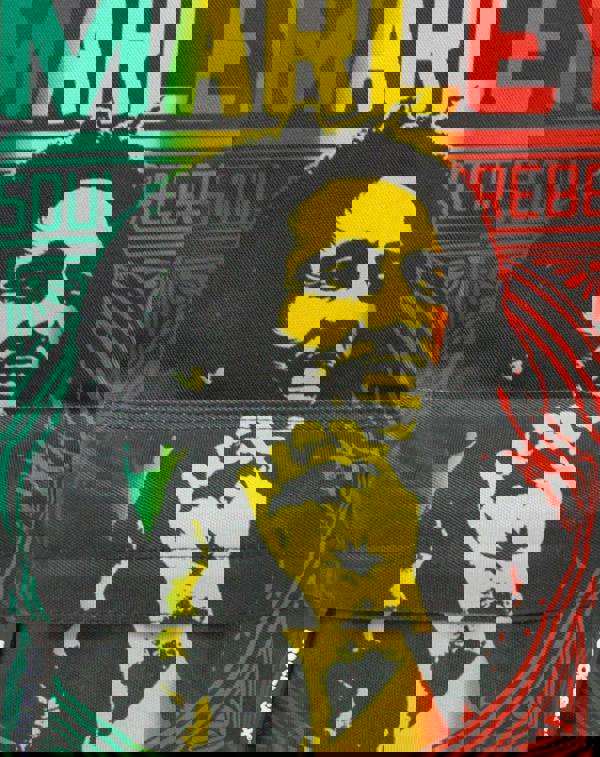 Rock Sax Unisex Black Bob Marley Backpack (One Size)