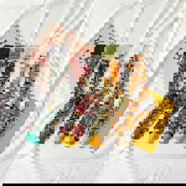 Anysox Anyfootwear 5 Pairs Peach Size 5-9 Sock Harajuku Crystal Silk Tide Socks With Flower Vines Comfortable To Wear Prefect For Women