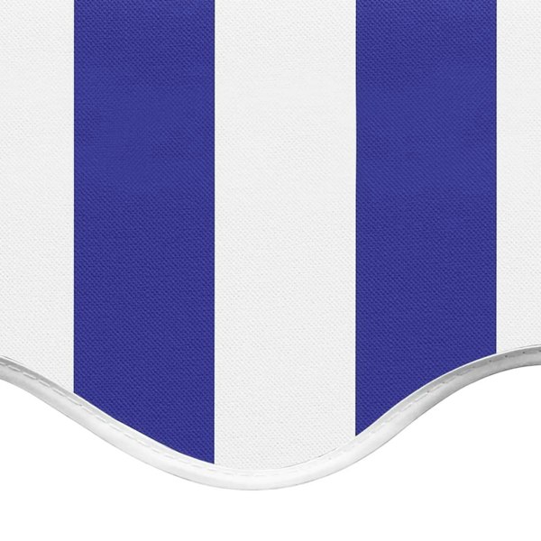 Berkfield Replacement Fabric for Awning Blue and White 5x3.5 m