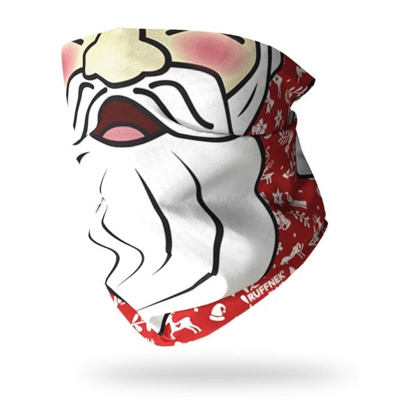 RUFFNEK Santa Face Snood Tube Scarf for Cycling Skiing