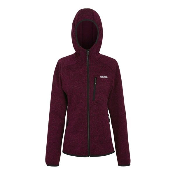 Regatta Womens Newhill Hooded Fleece Jacket - Dark Pimento