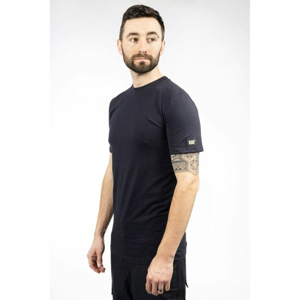 Caterpillar Essentials Short-sleeve Cotton Men's Blue T-Shirt