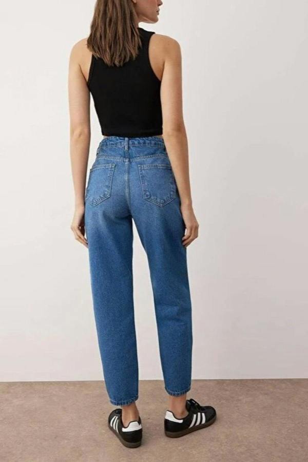 WOVCOR High Waist Mom Jeans