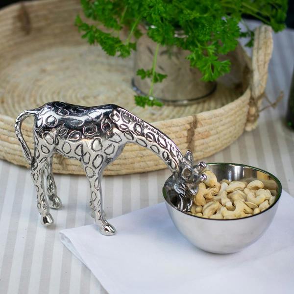 Culinary Concepts Giraffe Nibbles Bowl - Nickel Finish