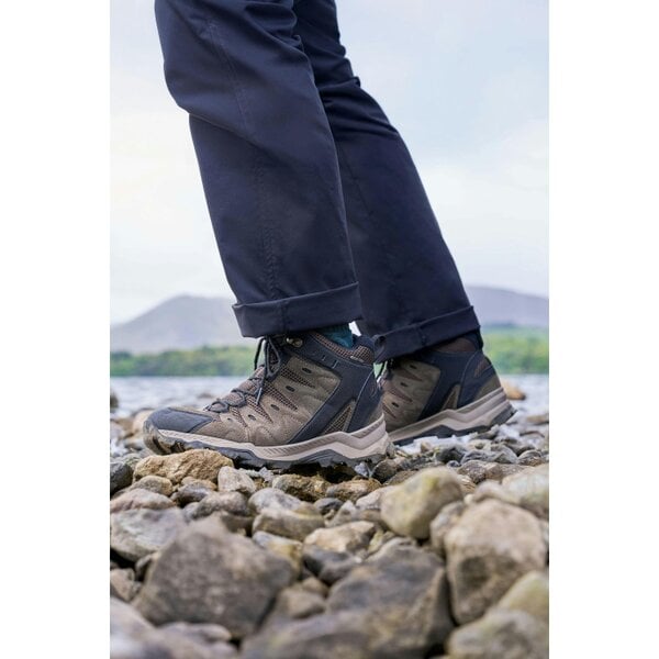 Mountain Warehouse Mens Rapid Suede Hiking Boots - Light Brown
