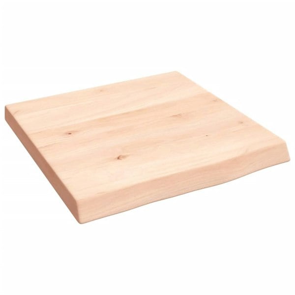 Berkfield Wall Shelf 40x40x4 cm Untreated Solid Wood Oak