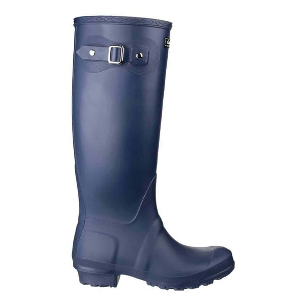 Cotswold Sandringham Buckle-Up Womens Wellington Boots - Navy