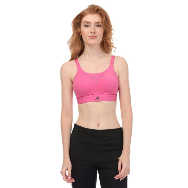 Adidas Womens Tailored Impact Training Sports Bra - Pink