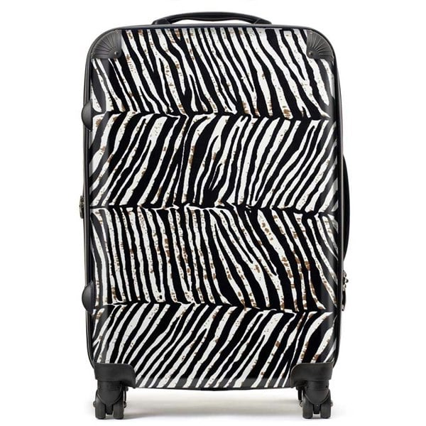 Warren Reed Zebra Pattern Suitcase