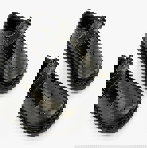 Kickers 117236 KOPI HEART T BAR Infant Girls School Shoes Black