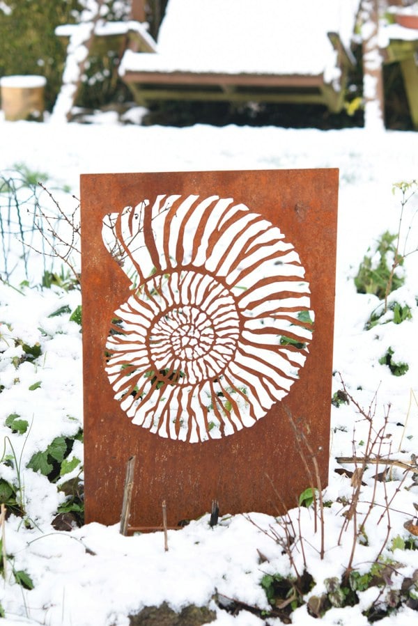 Savage Works Ammonite Fossil Garden Ornament