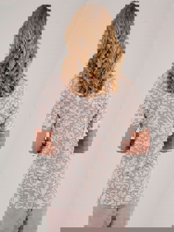 TIGI-Wear Floral Block Print Top