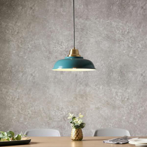 Pagazzi Lighting Bakewell Teal Ceiling Pendant
