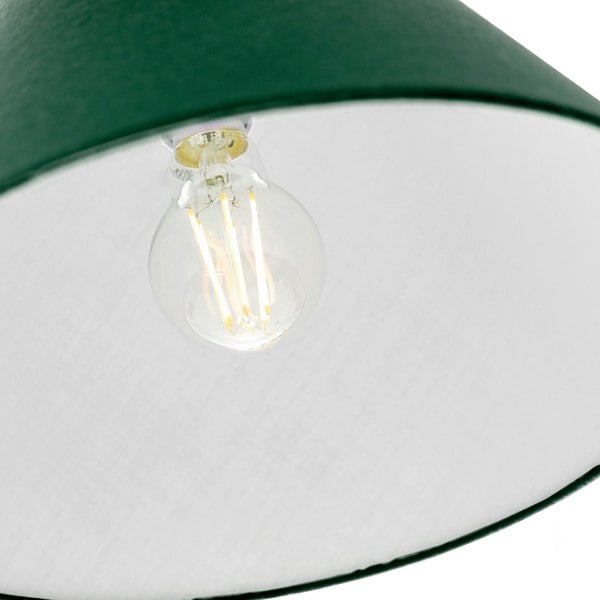 10 Inch Forest Green Cotton Coolie Lampshade for Table Lamp or Pendant Image 3