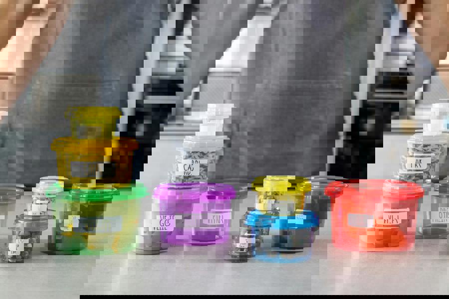 KitchenCraft Healthy Eating Stacking Portion Control Pots