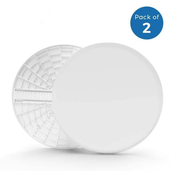 ENER-J 18W Smart WiFi Frameless LED Downlight, CCT Colour Changing, App Dimmable, 1500lm, Remote & Timer - Pack of 2, 6000K