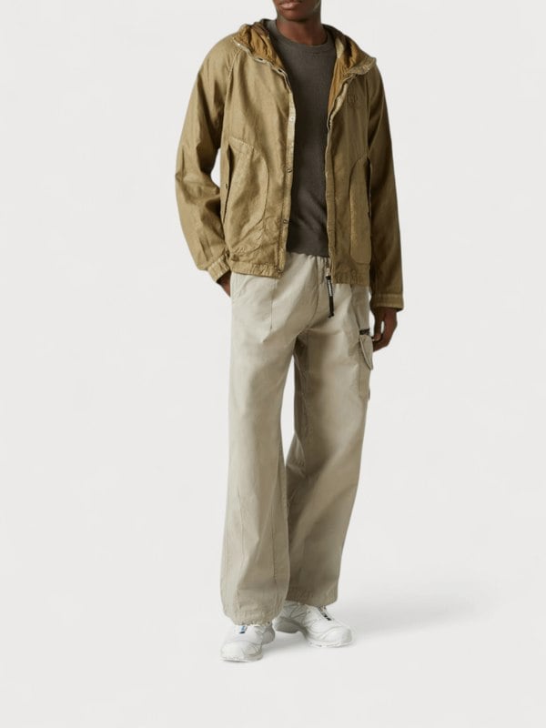 C.P Company Lens Cotton Cargo Pants Beige - Supplied FashionC.P Company