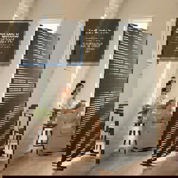 Nicoman Metal Indoor/Outdoor Privacy Screen 90cm x 180cm - Slats