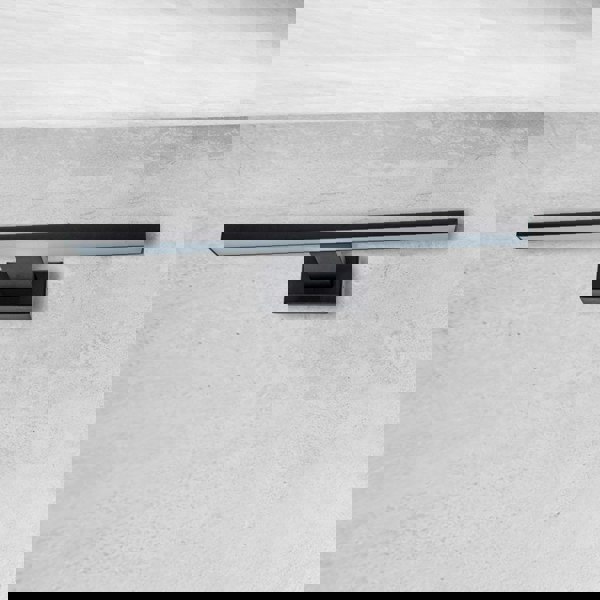 Milagro Shine Black LED 7W Wall Lamp Stylish Matt Black Light With IP44 Rating Perfect For Mounting Abobe A Bathroom Mirror