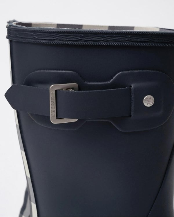 Hunter Womens Original Short Gingham Boot