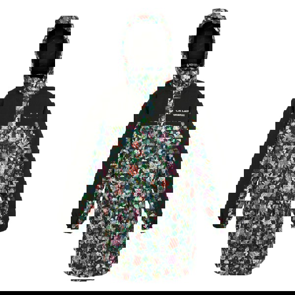 Regatta Womens Christian Lacroix Cailar Floral Longline Waterproof Jacket - Black