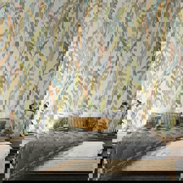 Origin Murals Willow Leaves - Natural Stone