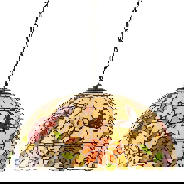 Tiffany Glass Hanging Ceiling Pendant Light Bronze Chain Butterfly Shade i00089 Loops