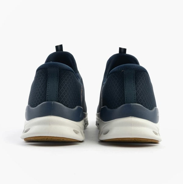 Skechers GLIDE-STEP - NOXUS Mens Trainers Navy/Grey/Pink