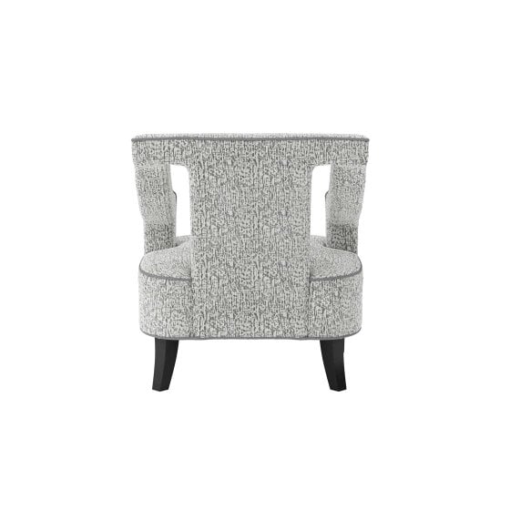 Wyld Haus Letterkenny Upholstered Soft Grey Chenille Armchair