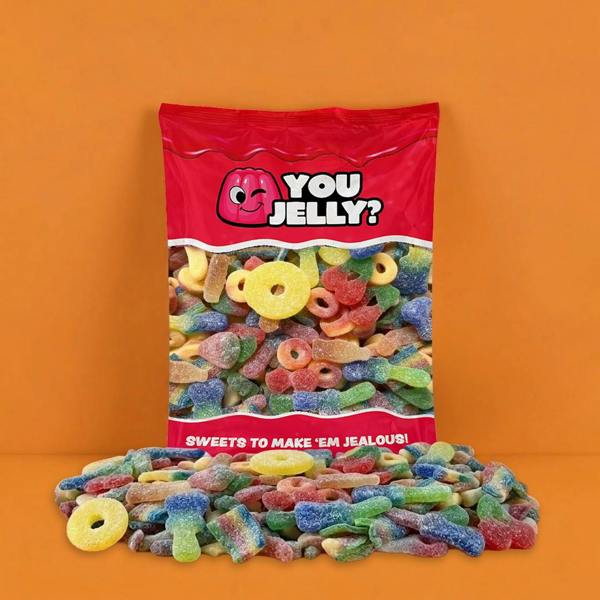 You Jelly 1kg Fizzy Mix | You Jelly? | Jelly Sweets By Exploded Sweets