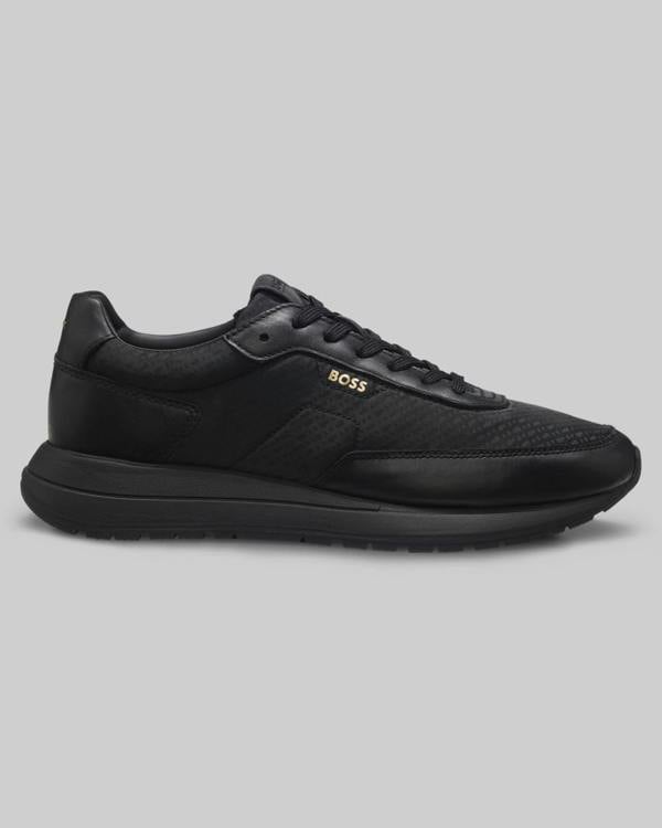 BOSS Orange Vinston_Runn_nymnlt Mens Trainers - Black 005 | CHO | Designer Footwear,Mens Footwear,Trainers