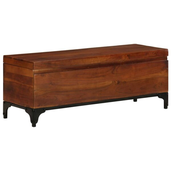 Berkfield Storage Trunk 110x35x41 cm Solid Acacia Wood