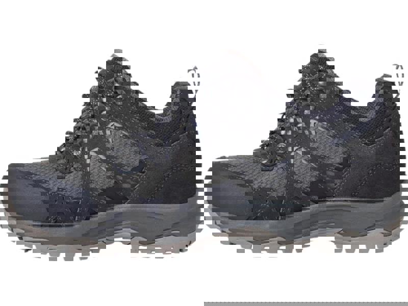 Karrimor Bodmin Low 6 Mens Walking Hiking Trekking Trainers, black and gray outdoor footwear with durable sole and supportive design.