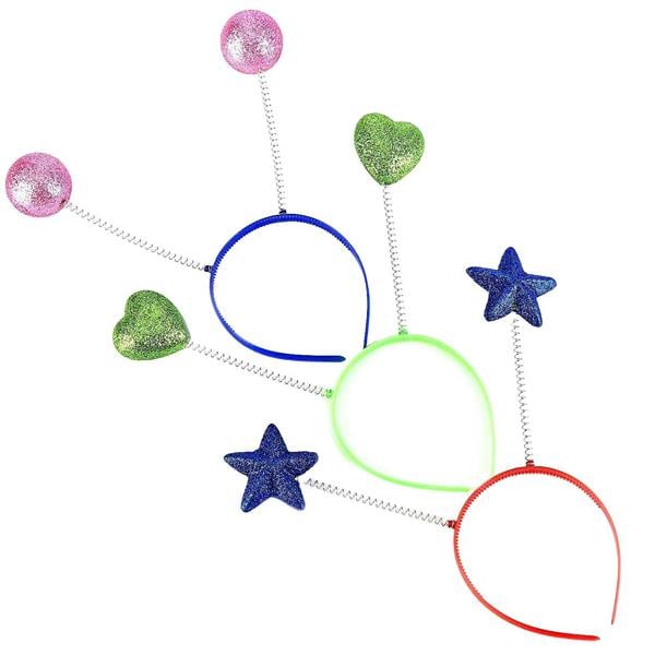 Bristol Novelty Childrens/Kids Sparkly Head Boppers (Pack Of 12) - Multicoloured - 
