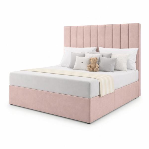Great British Beds Sapphire Divan Bed - Pink Plush