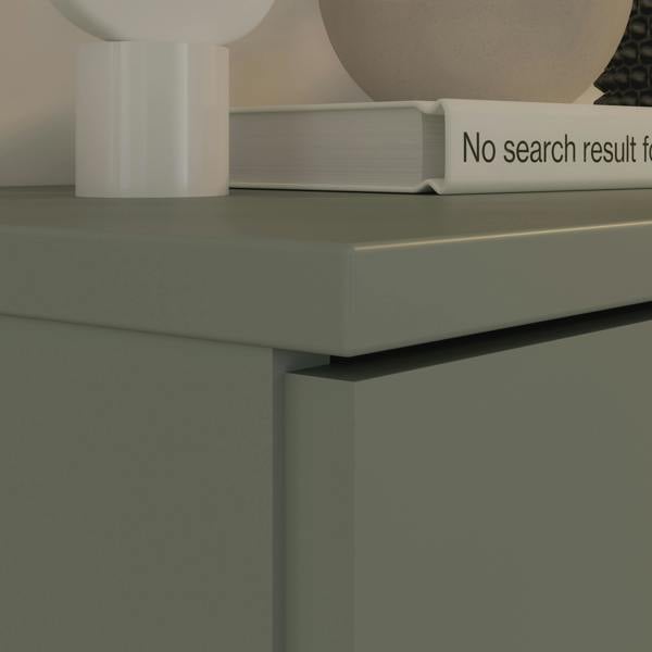 Furniture To Go Ganymede TV Unit with Open Shelf, Drawer & 2 Doors in Sage Green