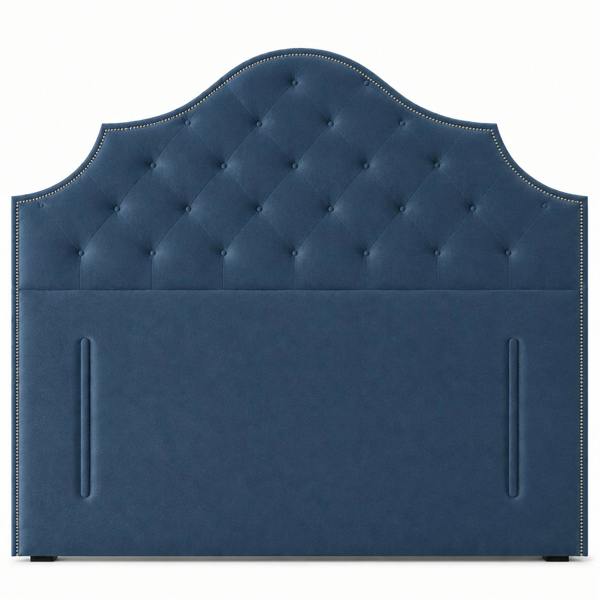 Great British Beds Dundee Headboard - Blue Plush