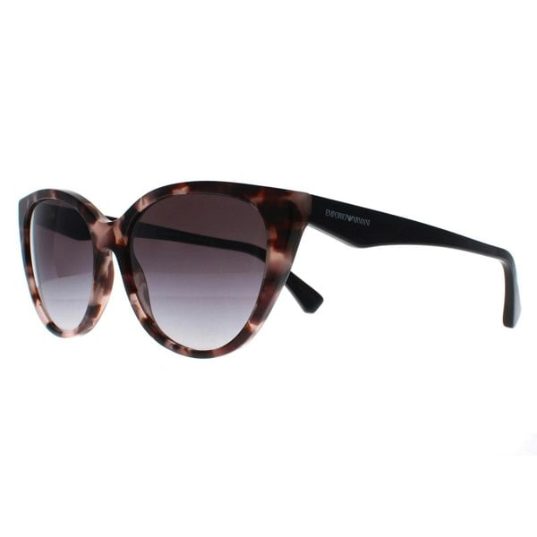 Emporio Armani Sunglasses EA4162 54108G Shiny Pink Havana Grey Gradient