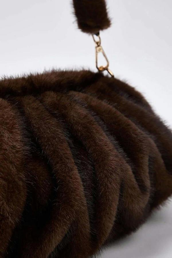 WOVCOR Faux Fur Women's Shoulder Bag