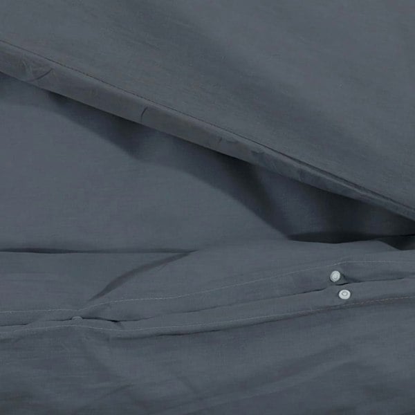 Berkfield Duvet Cover Set Anthracite 240x220 cm Light-weight Microfiber