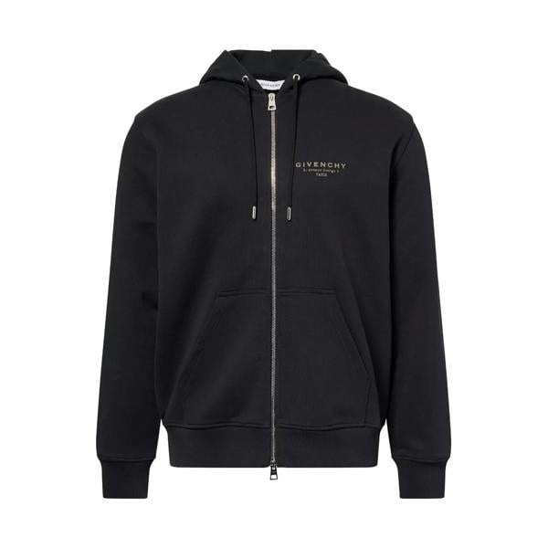 Givenchy Zip-Up Hoodie   in  Black