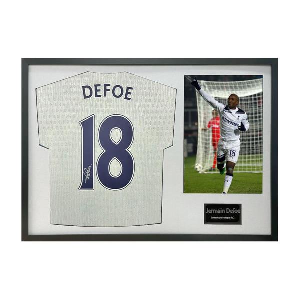 Jermain Defoe Signed Tottenham Hotspur Shirt Classic Frame