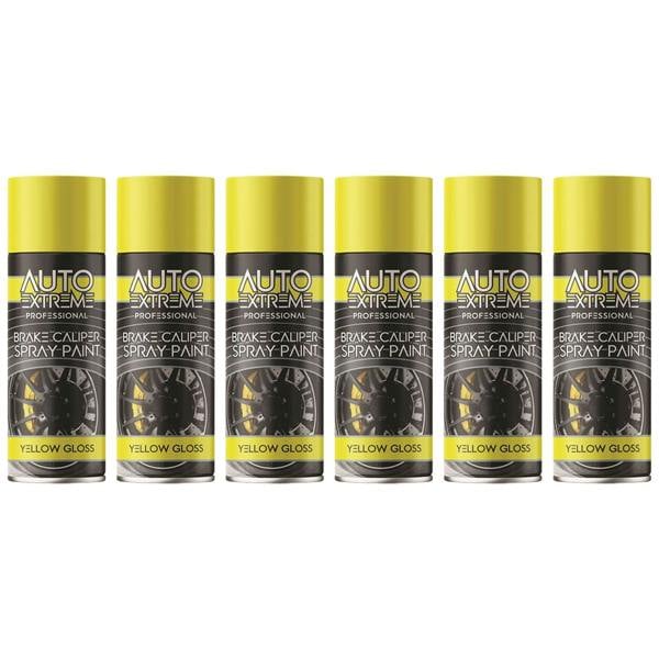 Auto Extreme 6X - Break Caliper Yellow Gloss Spray Paint 400ml