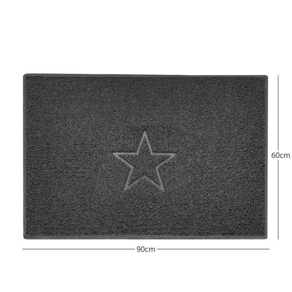 Nicoman "Star" Embossed Loofah Textured Spaghetti Doormat