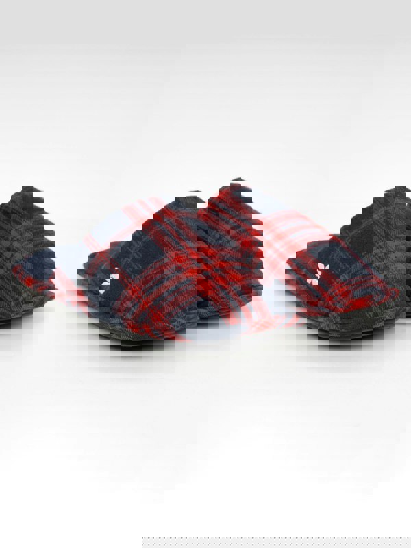 Crosshatch Twostep Slippers Red Check