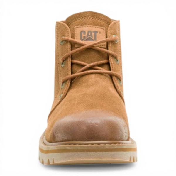 Caterpillar CAT (Caterpillar) Tan Leather Hiking Mid-Cut Chukka Ankle Boots - Grader