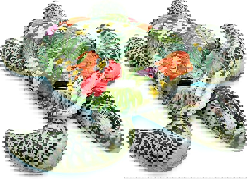 Inflatable Realistic Sea Turtle Ride-On – Multicolored Pool Float with 2 Handles