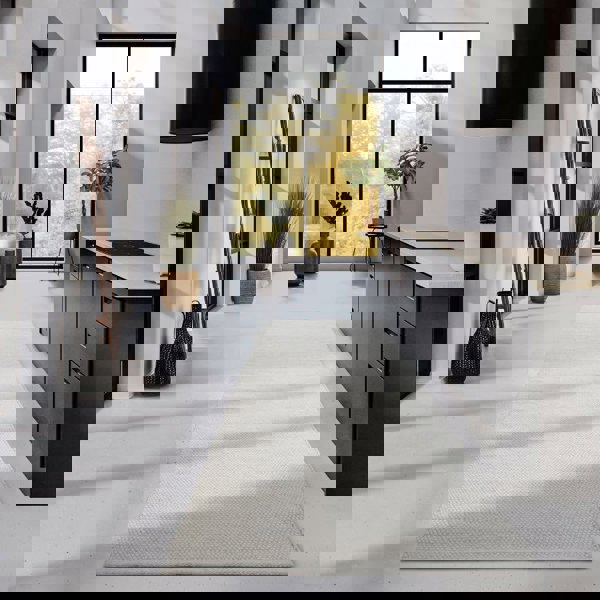 Delhi Wool White Rug Pradesh – Handwoven